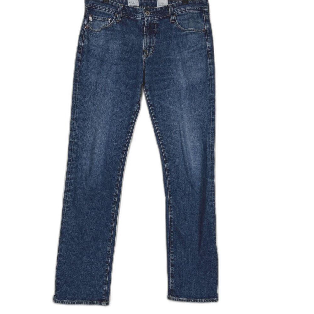 AG Adriano Goldschmied Men's B-Type II Slim Straight Leg Jeans 33x32